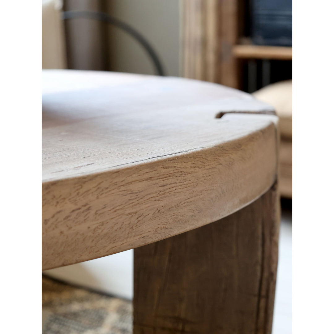 Skandinavischer Sofatisch aus Recyclingholz – Luxurelle Nordic Patina
