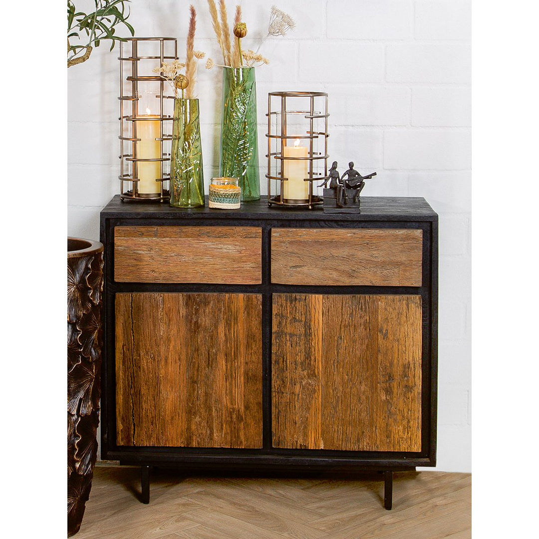 Sideboard rechteckig aus Eisen in Naturfarben