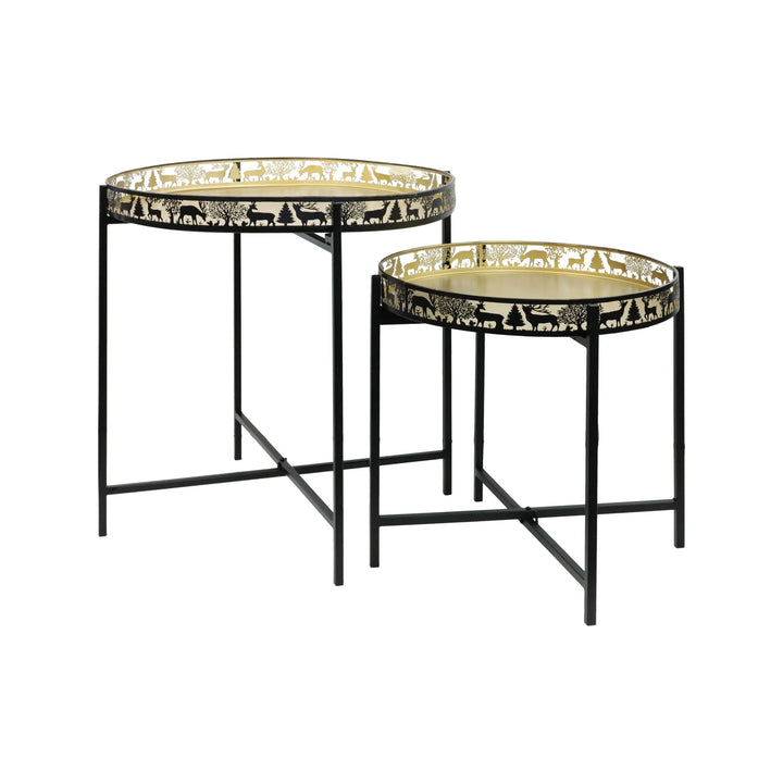 2er Set Beistelltische Cervo d’ Oro