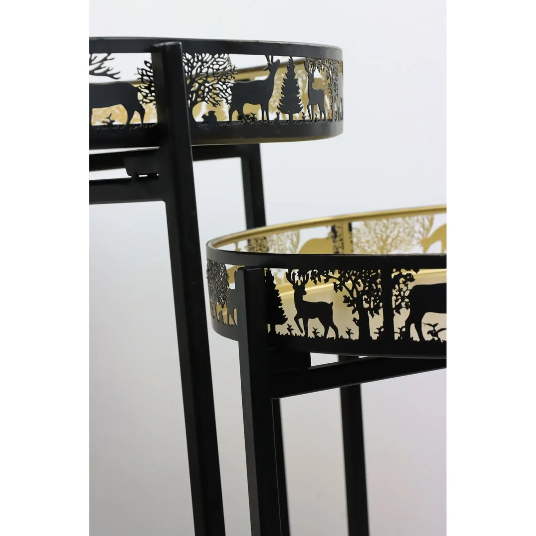 2er Set Beistelltische Cervo d’ Oro