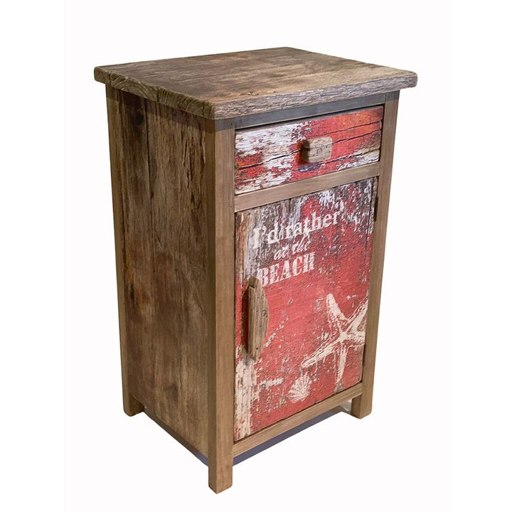 Holz Schrank Seestern Shabby – maritimer Schrank im Vintage Look