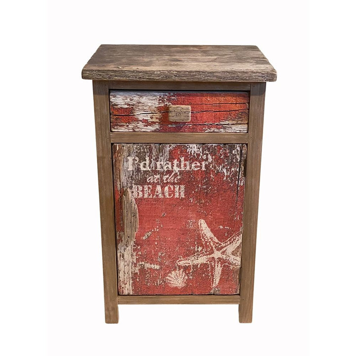 Holz Schrank Seestern Shabby – maritimer Schrank im Vintage Look