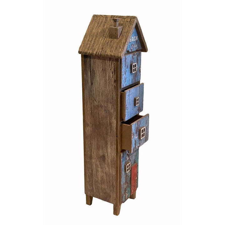 Holz Schubladen Haus Shabby – maritimer Schubladenschrank im Beachhouse Stil
