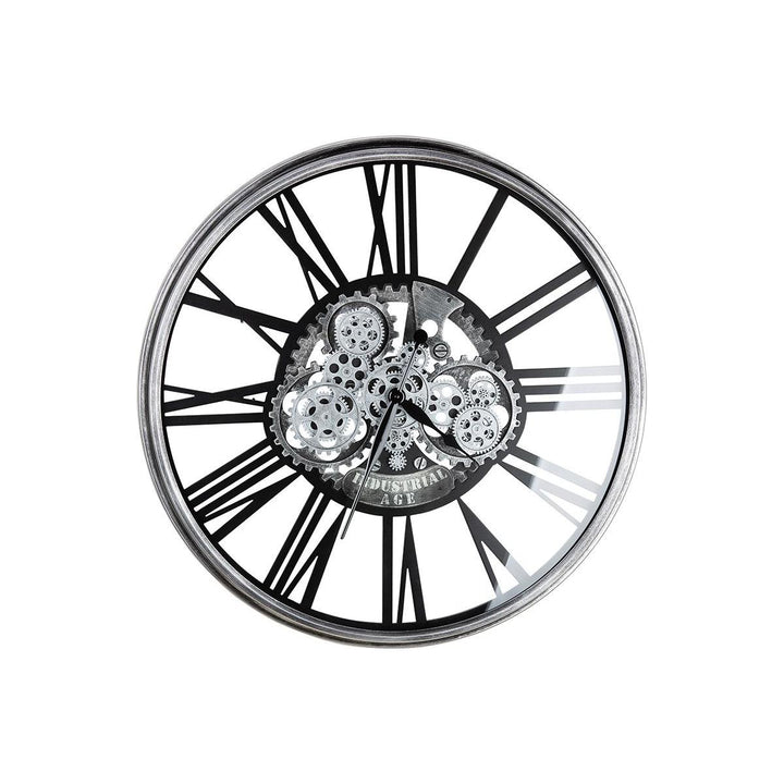 Wanduhr, rund, "Memphis", Zahnradmotiv,