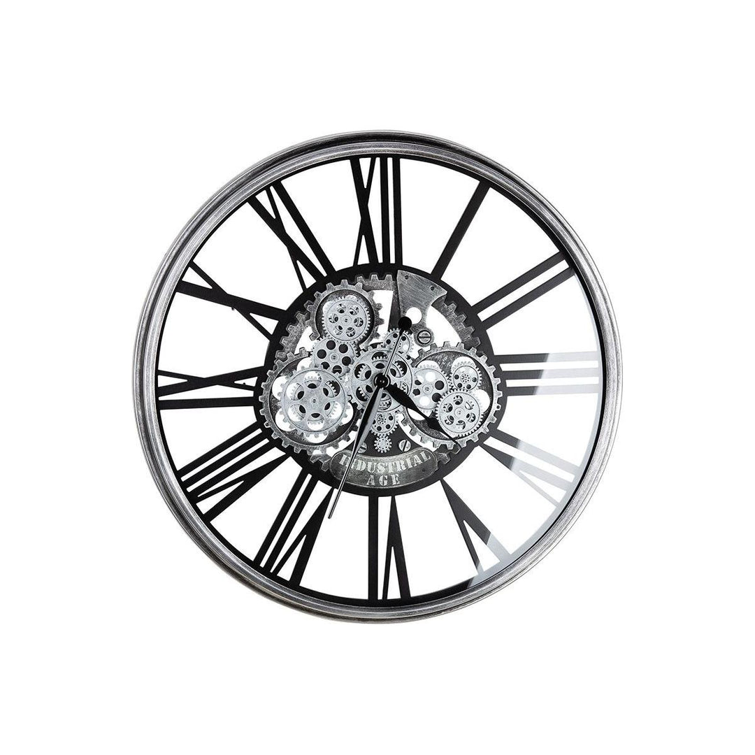 Wanduhr, rund, "Memphis", Zahnradmotiv,