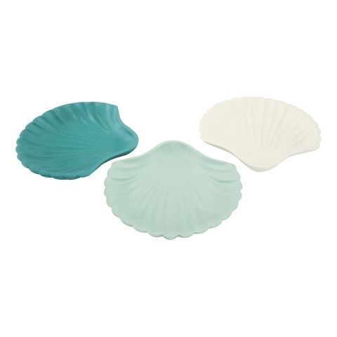 Schalen Muschel Set – dekorative MDF Schalen im maritimen Design