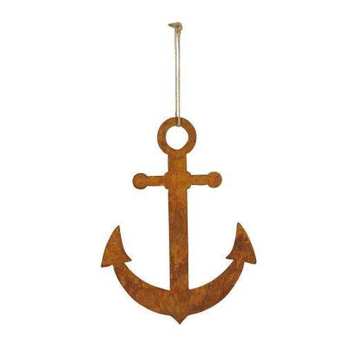 Anker Hänger 30 cm – maritime Metall Deko aus Eisen in Rostoptik