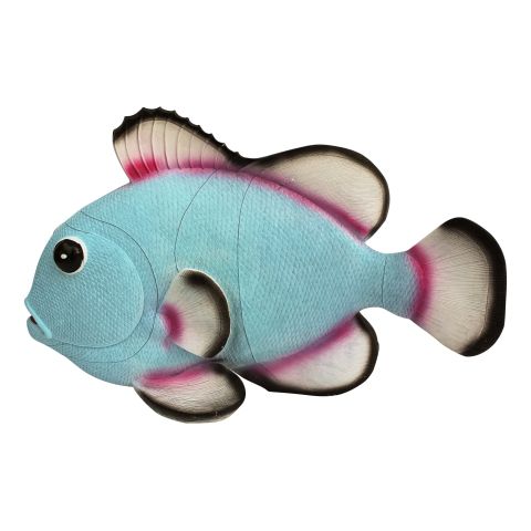 Deko Fisch – maritime Fischfigur in Blau und Weiß aus Kunstharz
