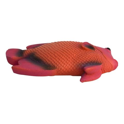 Wand Deko Fisch – maritimes Halbrelief in Pink aus Kunstharz