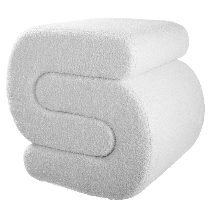 Design-Hocker „Griffo“ in Weiß