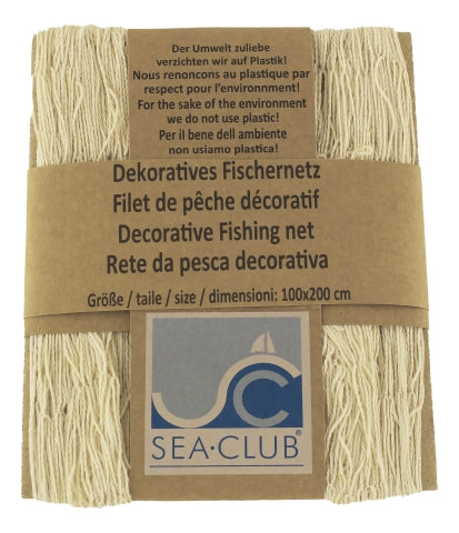 Deko Fischernetz Baumwolle natur – maritimes Dekonetz im natürlichen Vintage Stil