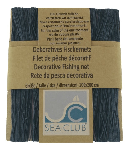 Deko Fischernetz Baumwolle blau – maritimes Dekonetz im klassischen Küsten Stil