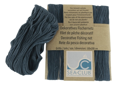 Deko Fischernetz Baumwolle blau – maritimes Dekonetz im klassischen Küsten Stil