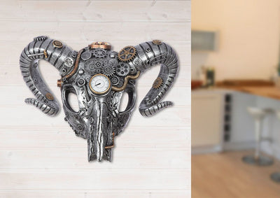 Wandobjekt, Büffel, "Steampunk Buffalo"