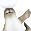 Tischleuchte „Robbe mit Ball“ – LED, Kunstharz, 29 cm