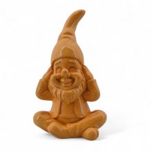 Zwerg nichts hören 25 cm – moderne Dekofigur aus Kunstharz in 6 Farben