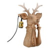 Tischleuchte „Lady Deer“ – Hirsch-Dame aus Kunstharz, 46 cm