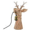 Tischleuchte „Gentleman Deer“ – Hirschfigur aus Kunstharz, 45 cm