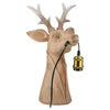 Tischleuchte „Gentleman Deer“ – Hirschfigur aus Kunstharz, 45 cm