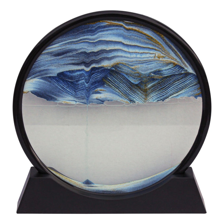 Sandbild Ocean Wave – dekoratives Sandbild aus Glas mit bewegtem Sanddesign