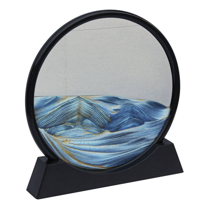 Sandbild Ocean Wave – dekoratives Sandbild aus Glas mit bewegtem Sanddesign