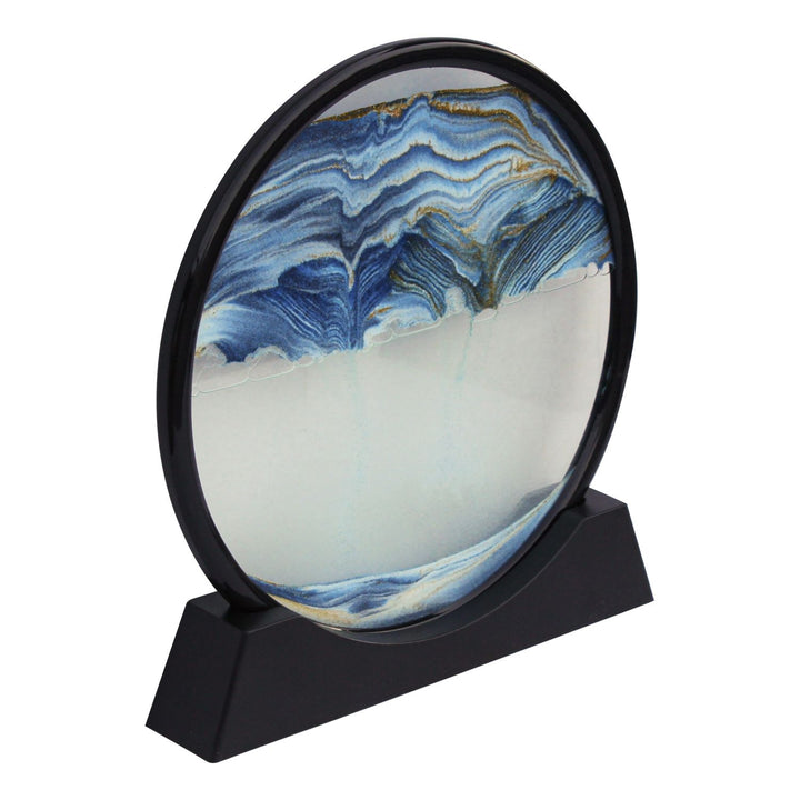Sandbild Ocean Wave – dekoratives Sandbild aus Glas mit bewegtem Sanddesign