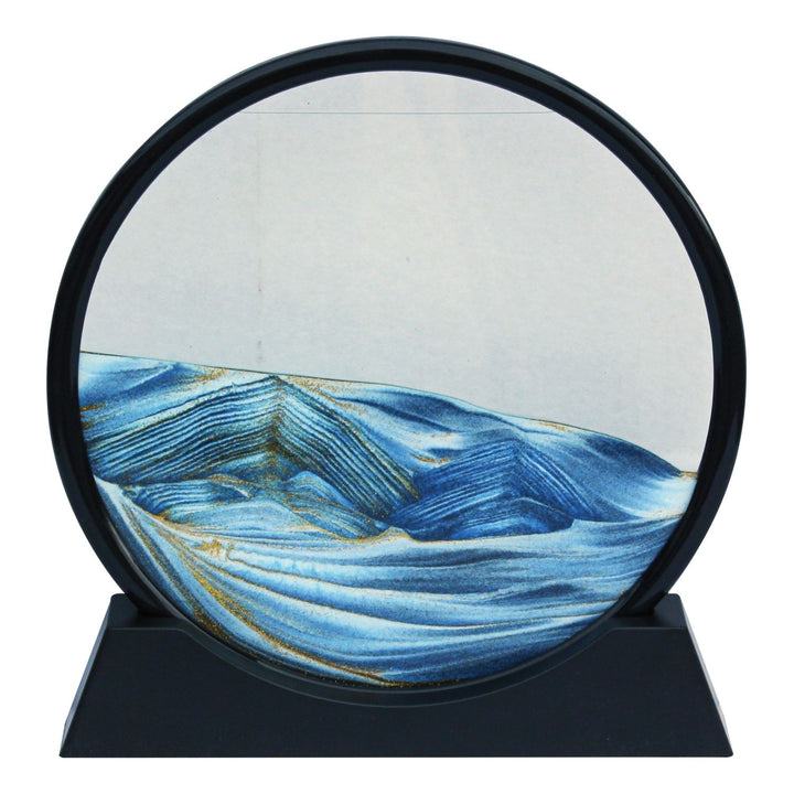 Sandbild Ocean Wave – dekoratives Sandbild aus Glas mit bewegtem Sanddesign