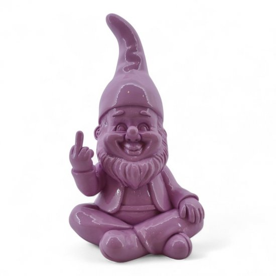 Zwerg Stinkefinger 22 cm – freche Dekofigur aus Kunstharz in 6 Farben
