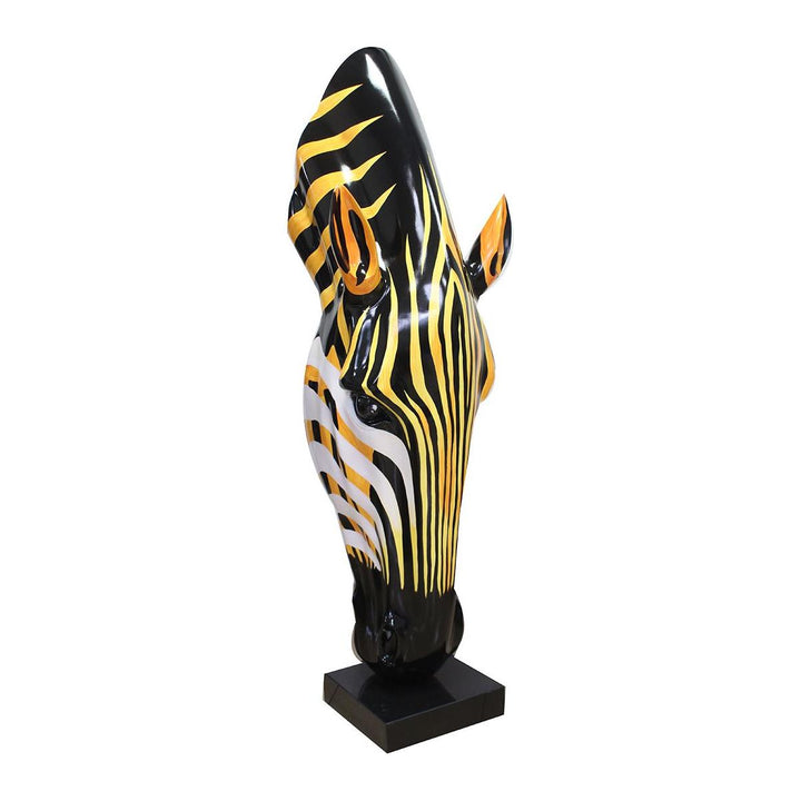 Skulptur, Zebra, "Zebrakopf"
