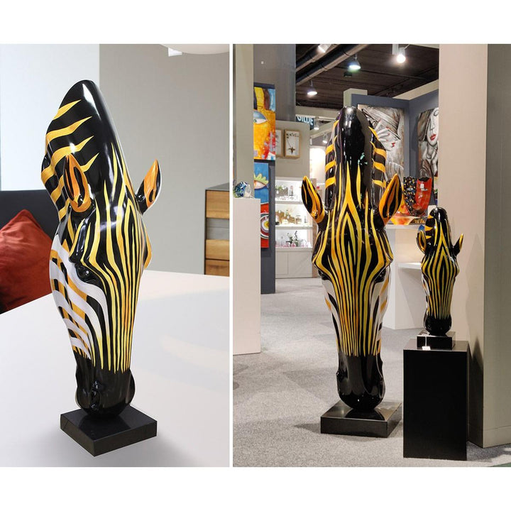 Skulptur, Zebra, "Zebrakopf"