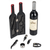 Weinflasche 32cm mit Wein-Set 5tlg