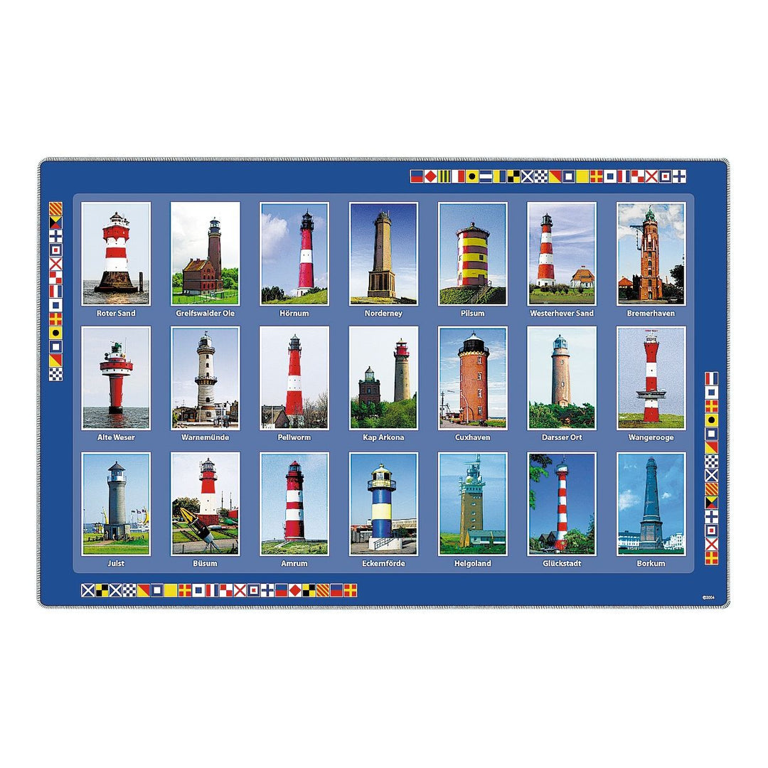 Platz Untersetzer Leuchttürme maritime Tischsets 4er Set