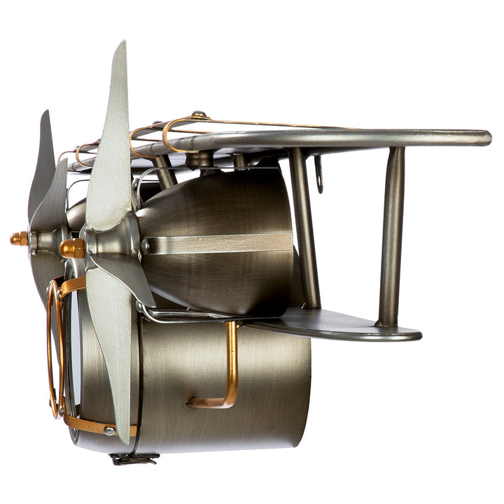 Wanduhr Flugzeug – außergewöhnliche Metall Wanduhr im Vintage Flugzeug Design
