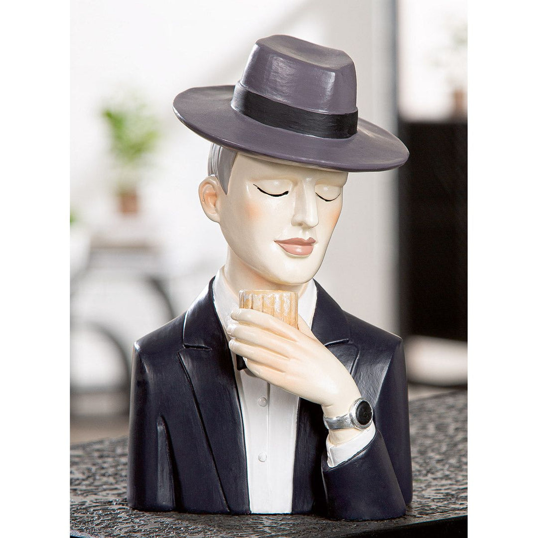 Gentleman Figur mit Whiskyglas – stilvolle Deko für Zuhause