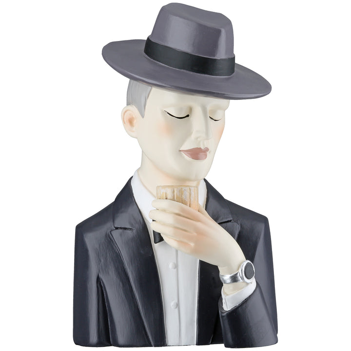 Gentleman Figur mit Whiskyglas – stilvolle Deko für Zuhause