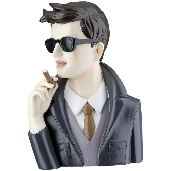 Gentleman Figur mit Zigarre – moderne Deko im stilvollen Look