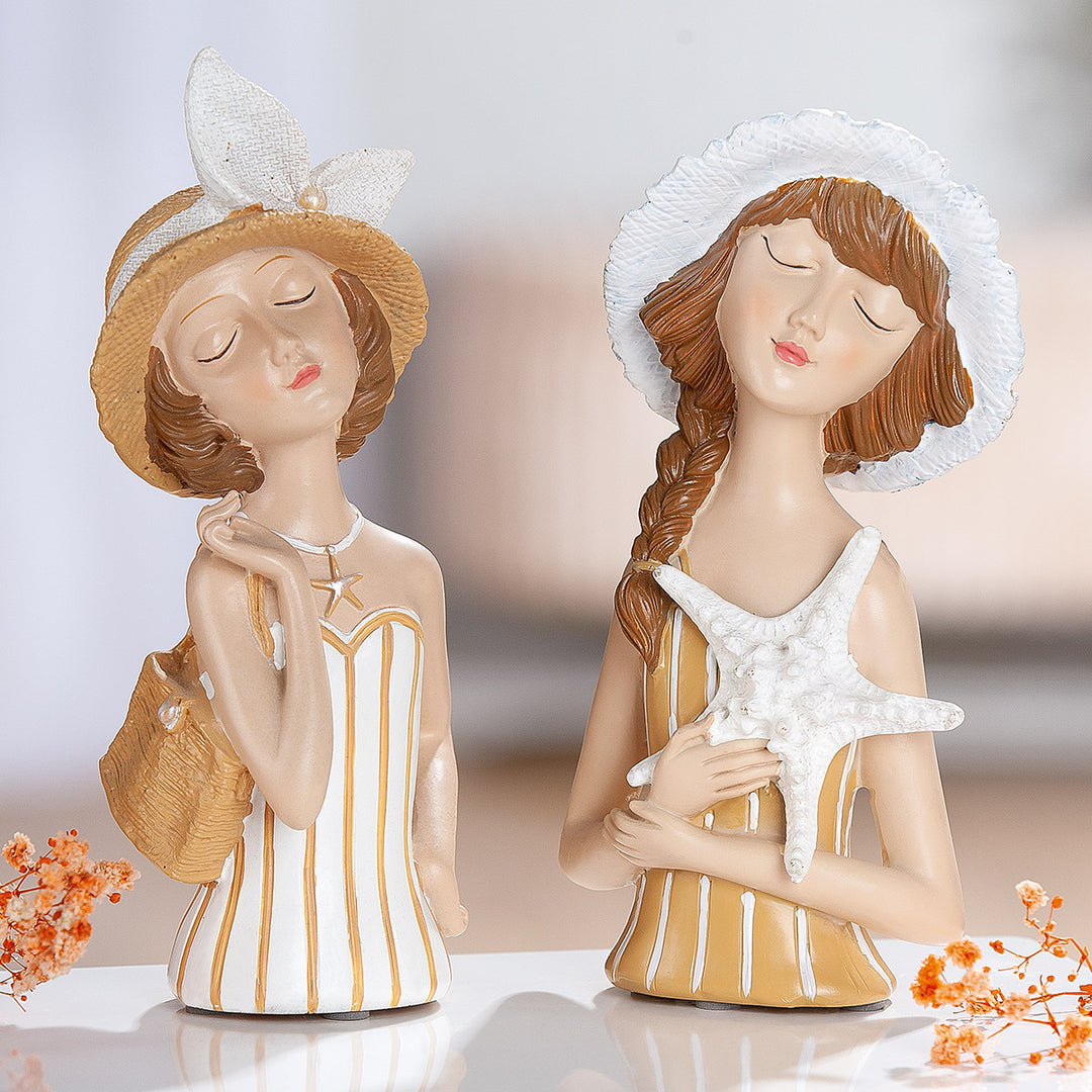 Figur Frau Lady Louise – maritime Dekofigur im 2er Set