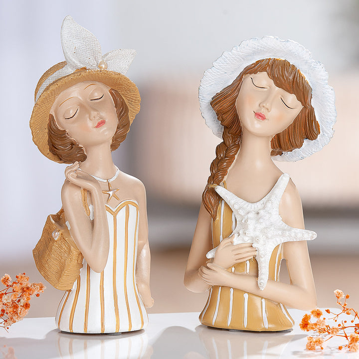 Figur Frau Lady Louise – maritime Dekofigur im 2er Set
