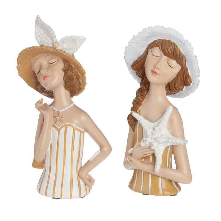 Figur Frau Lady Louise – maritime Dekofigur im 2er Set