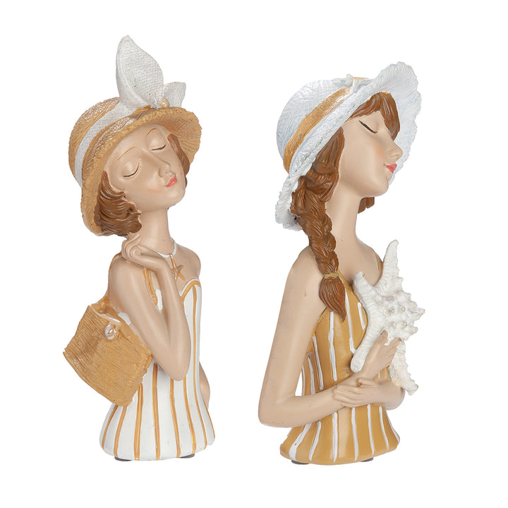Figur Frau Lady Louise – maritime Dekofigur im 2er Set