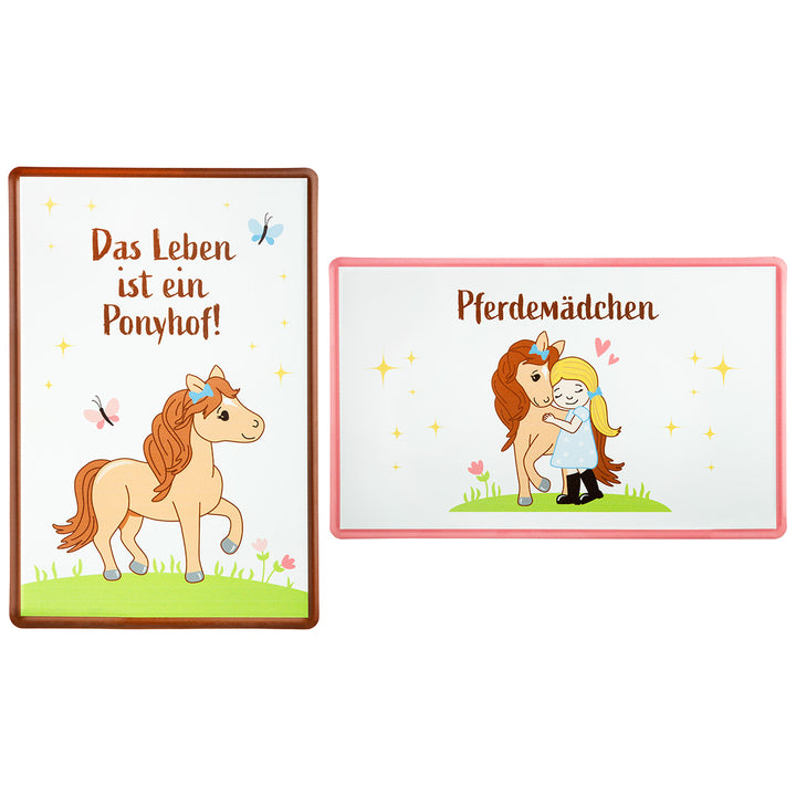 Schild Pferdemädchen in 2 Varianten