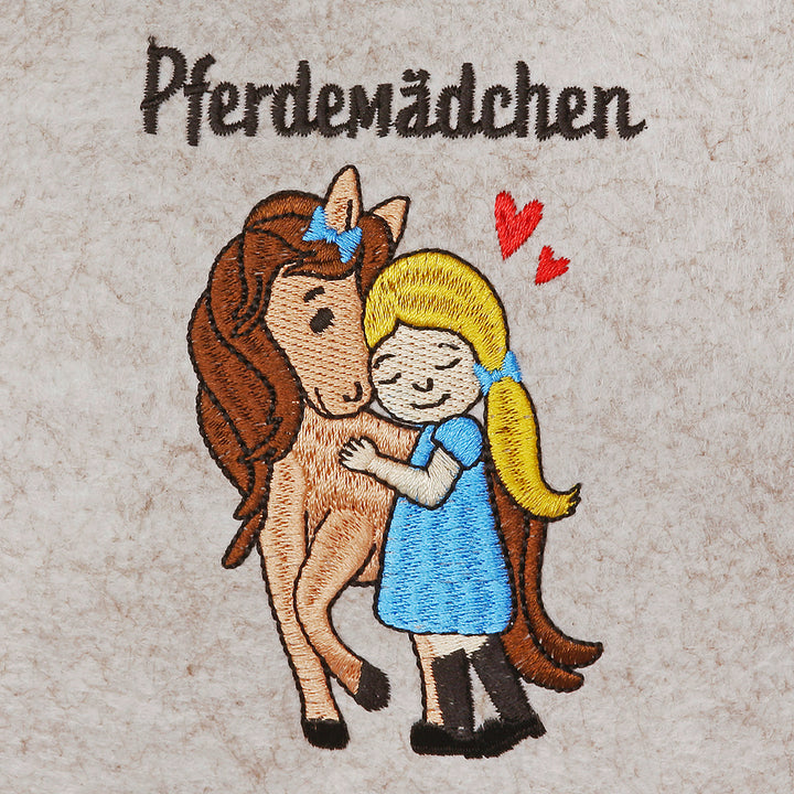Filztäschchen Pferdemädchen