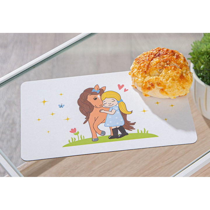 Frühstücksbrettchen Pferdemädchen