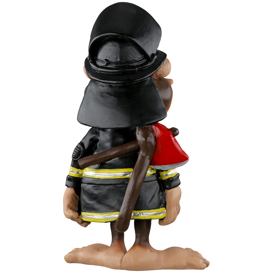 Dekofigur Affe als Feuerwehrmann