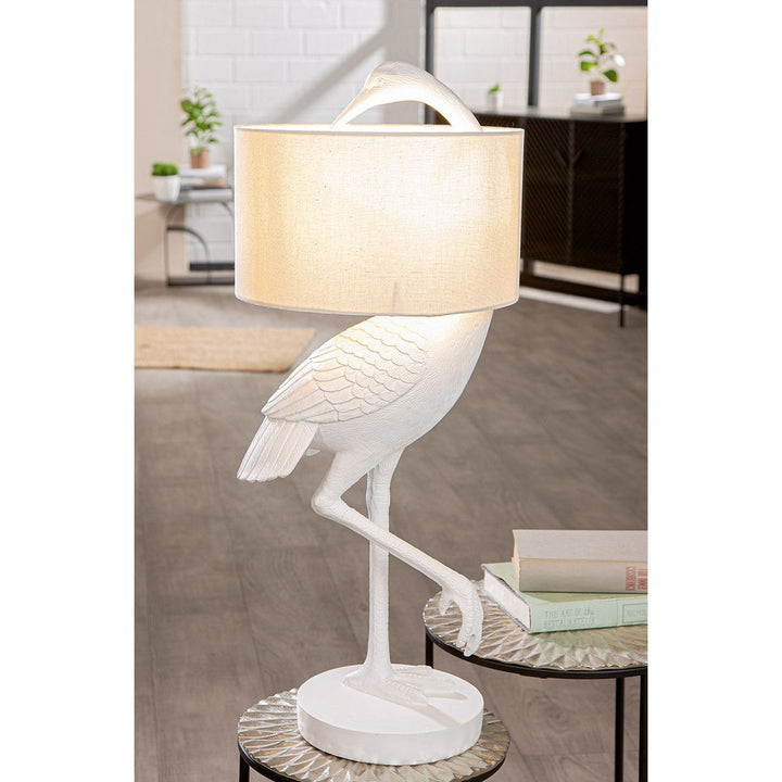 Tischleuchte „Seidenreiher“ – Eleganz in Vogel-Form