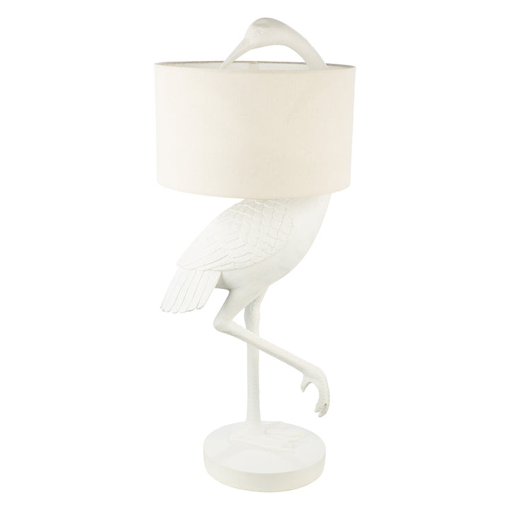 Tischleuchte „Seidenreiher“ – Eleganz in Vogel-Form