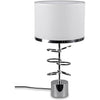 Lampe Ringe Silber 50 cm