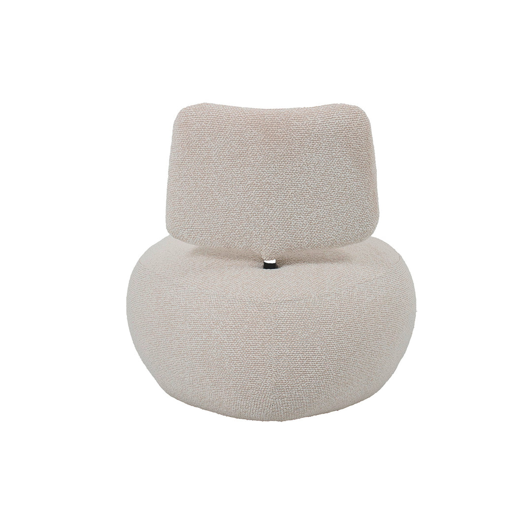 Sessel Altair – moderner Loungesessel in Beige mit strukturierter Oberfläche