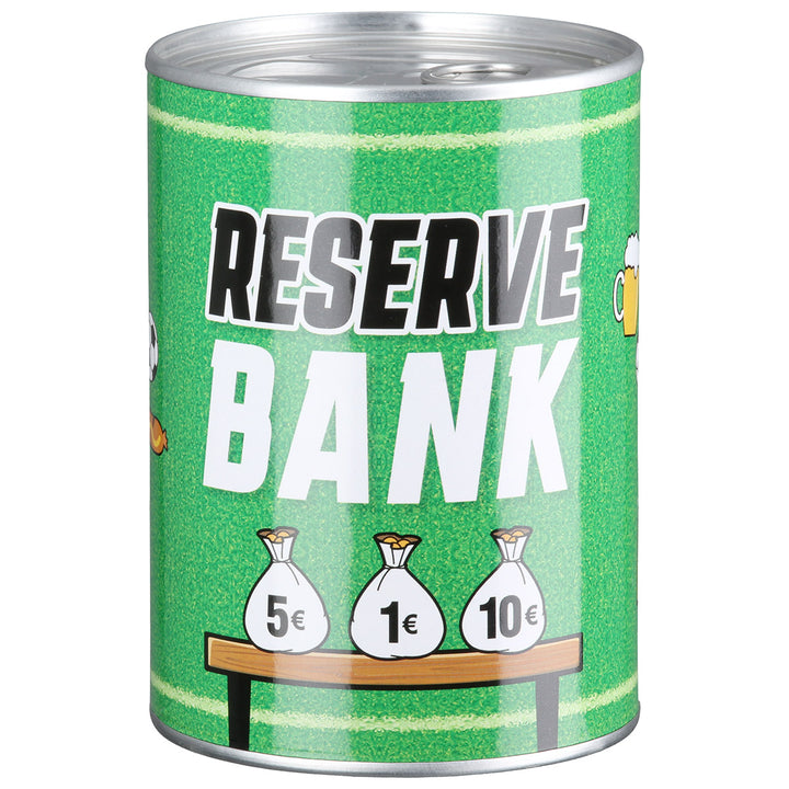 Spardose Fußball „Reservebank“ – 2er Set Spardosen aus Metall