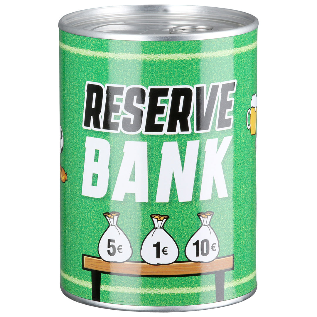 Spardose Fußball „Reservebank“ – 2er Set Spardosen aus Metall